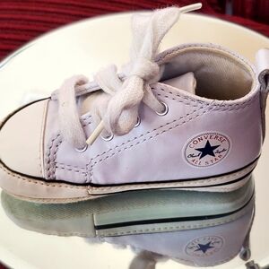 Converse All Star Baby 3 Gray & White Sneakers. Unisex Like New